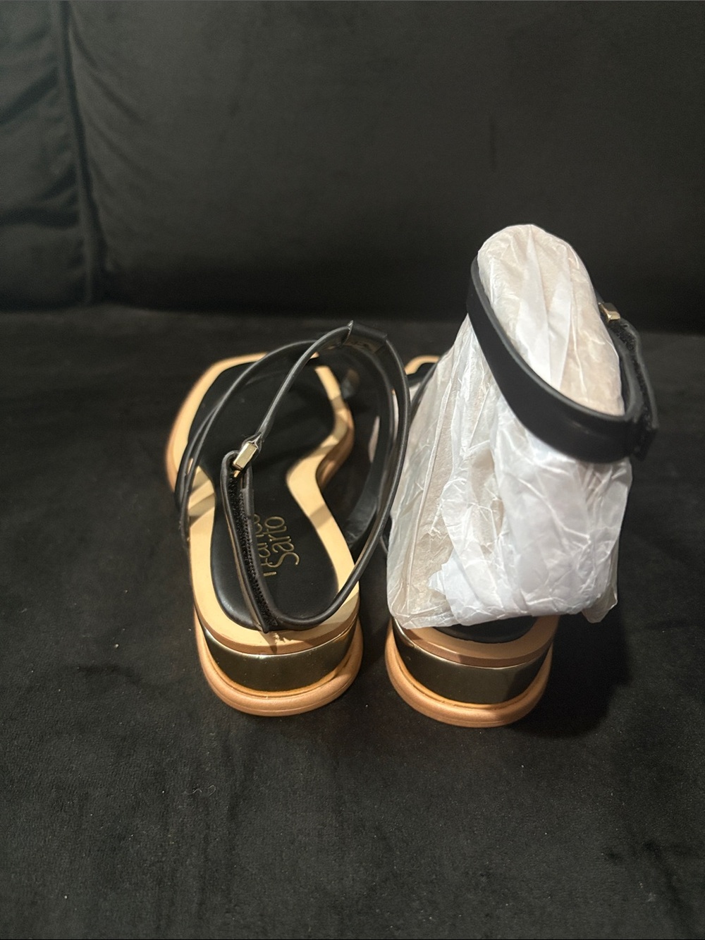Franco Sarto Strappy T-Back Women’s Sandals - Picture 3 of 7